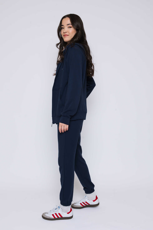 Tina-Luxe Fleece Oversized Zip Hoody